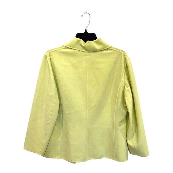 Celine Finition Main Citron Green Blazer Skirt Wool Blend Suit Set Sz 42 France - Picture 4 of 15